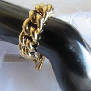 Chunky gold chain bracelet Monet